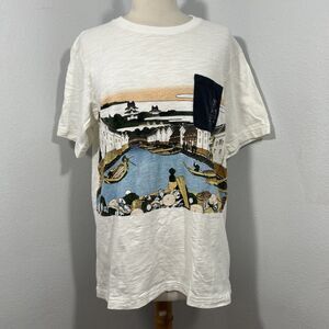 Uniqlo T Shirt Mens L Hokusai Japan Graphic Asian Artcore Streetwear Zen Core